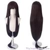 WTB Black Long Straight Synthetic Wig Game Honor Of Kings- Xi Shi Cosplay Cartoon Wig Straight Bangs Long Straight Wig