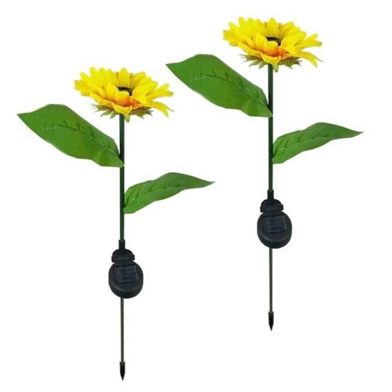 Solar-Gartenlicht, Wasserdichtes Automatisches Ein/Aus-Design, Sonnenblumenförmige Gartenlampen für Hof Terrasse