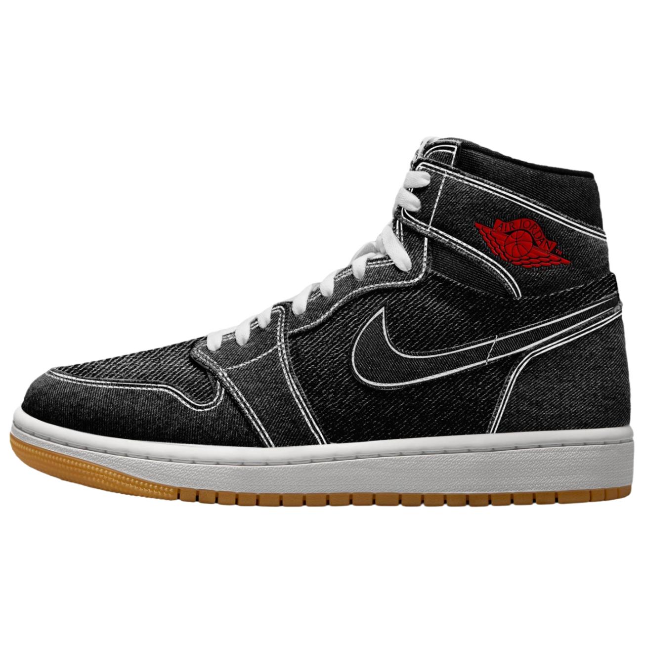 

Jordan Air Jordan 1 High top Винтажные Баскетбольные Кроссовки Унисекс Черный II9811-001 42