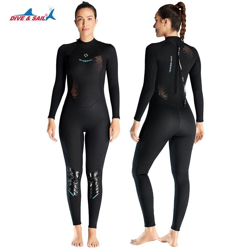 Womens 3mm Full Body Wetsuit Diving Snorkeling Surfing Cold Water Swimming Winter Spring Fall Summer Use