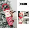 900ml Insulated Cup Stainless Steel Insulation Or Cooling Thermal Water Bottle with Lifting Hand High-Capacity Vacuum Flask
