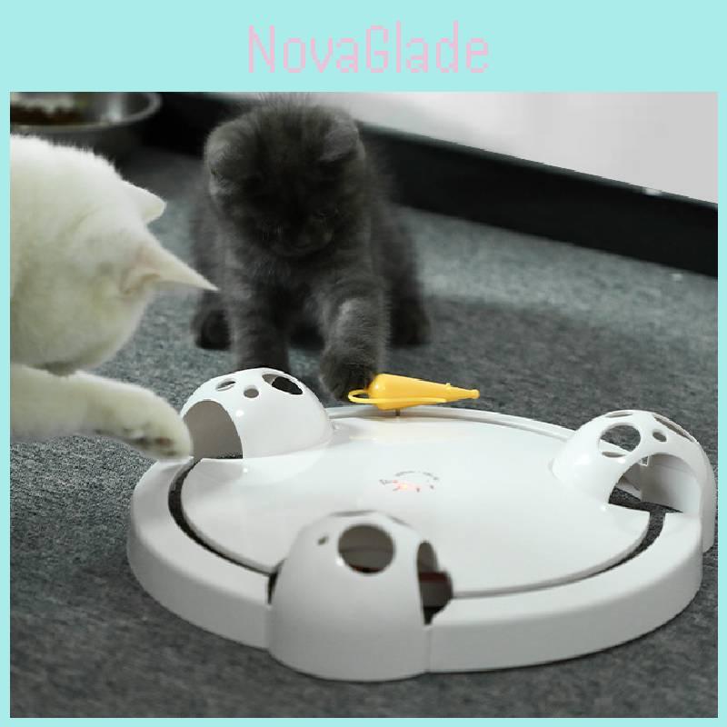 Premium Interactive Cat Toy With Automatic Rotating Mouse For Engaging Playtime