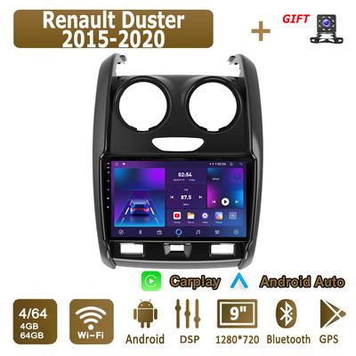 Android Carplay Car Radio For Renault Duster 2015-2020 Multimedia Player Head Unit Stereo GPS Navigation BT WIFI 4+64GB