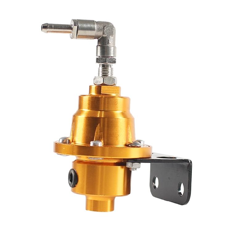 Aluminum Universal Adjustable Fuel Pressure Regulator Gauge Fitting Kit for Car