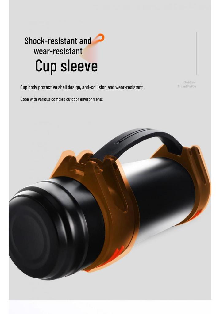 Large Capacity Portable Stainless Steel Thermos Cup for Car and Outdoor Travel