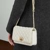 Diamond-shaped Single-shoulder Crossbody Bag, Fashionable Small Square Bag, Stylish and Versatile Chain Bag for Women