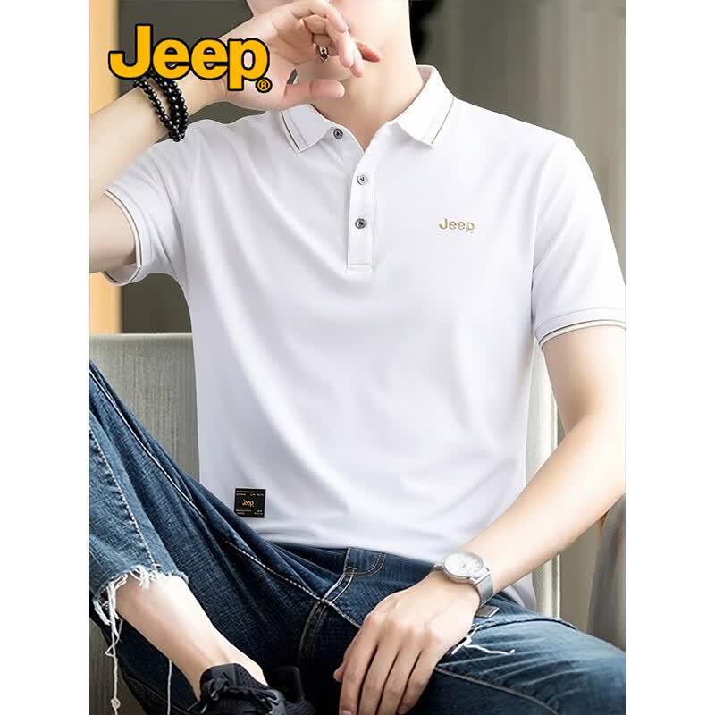 JEEP Men s Summer Breathable Polo Shirt 3XL