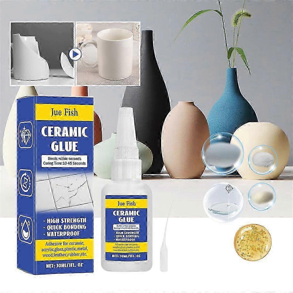 30ml Ceramic Glue for Porcelain and Pottery Repair Instant Strong Adhesive Glue 2025