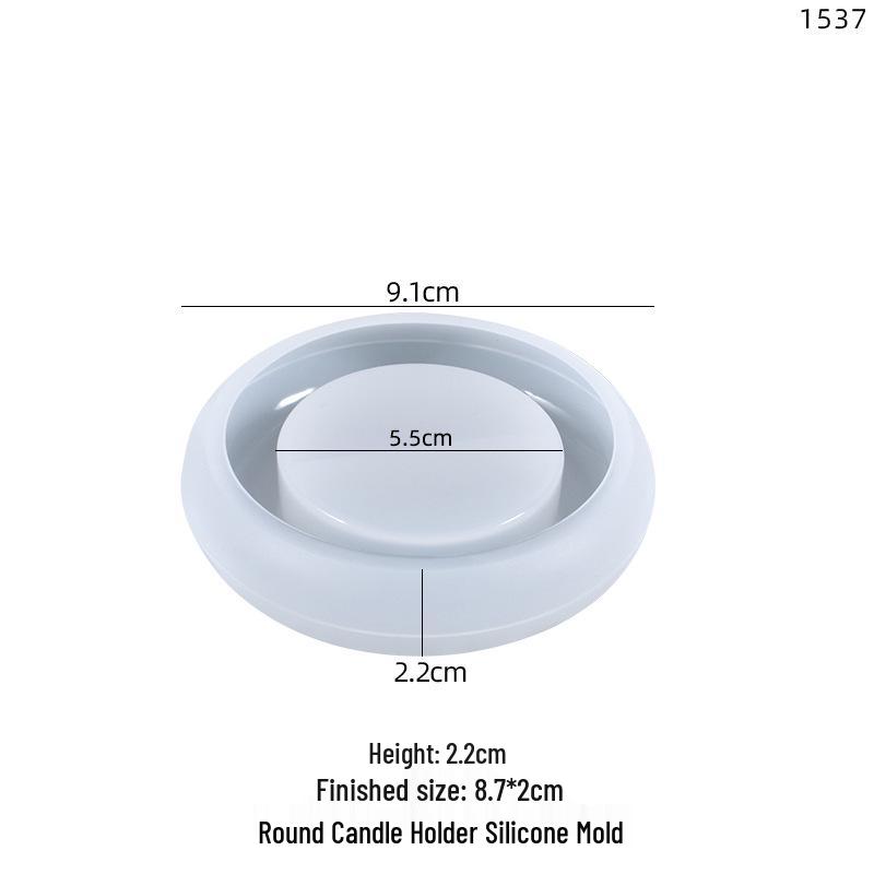 Poppy Oval Candle Holder Silicone Resin Mold