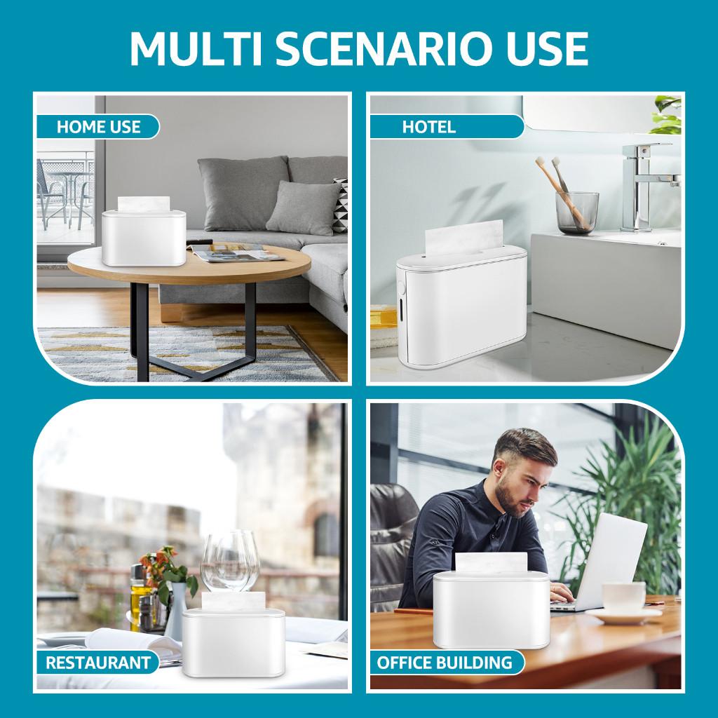 Home Office Countertop Paper Towel Dispenser Non-Slip Bottom Napkin Dispenser Portable Tissue Holder Dispenser Box