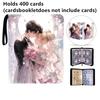 400pcs/900pcs Sailor Moon Card Album Book Folder 4/9 Card Slots Collections Zipper Double Pocket Zipper Card Binder Holder
