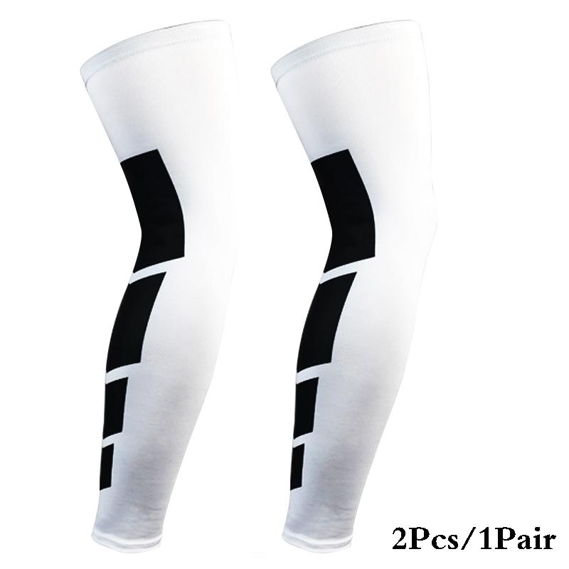 1 Pair Compression Long Socks for Men Women Anti Slip Knee Support Fitness Thigh Stockings Leg Sleeves