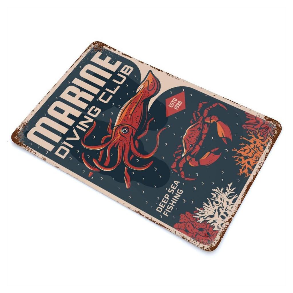 1PC Vertical Retro Tin Wall Art Plate with Patina, 20x30cm or 30x40cm, Vintage Metal Poster for Home Cafe Bar Garage Restaurant or Living Room