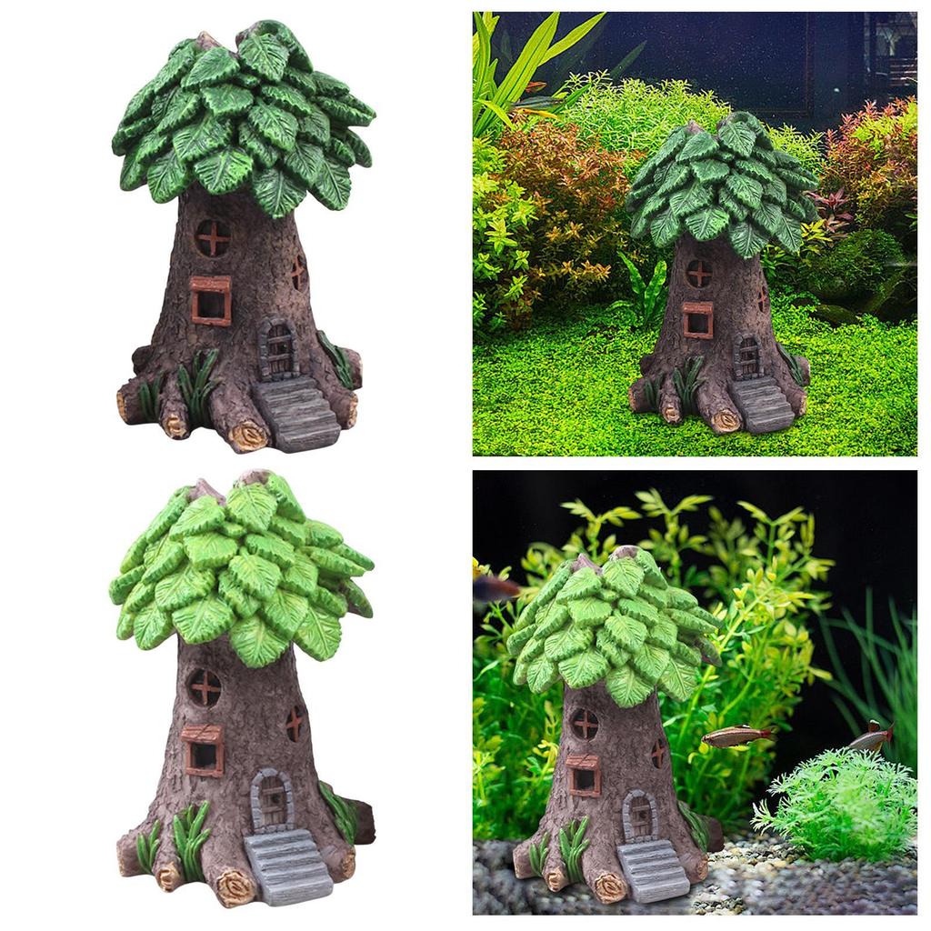 Miniature Tree Fairy House Versatile Underwater Supplies Aquarium Decoration