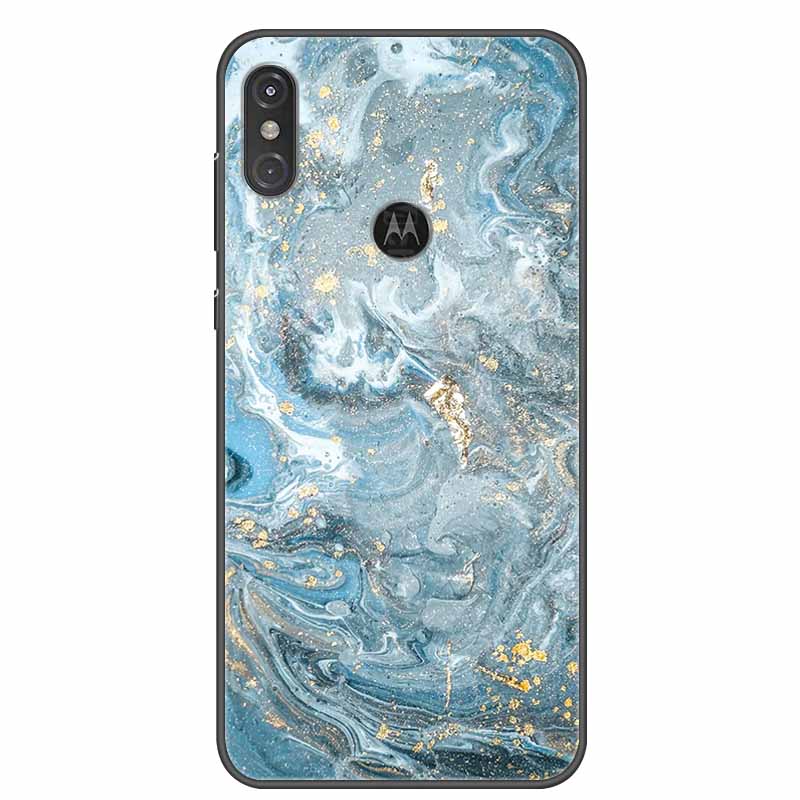 

For Moto One Vision Case Luxury Silicone TPU Soft Cover Phone Cover Для Motorola Moto One Action Macro Протиударний мармуровий чохол Moto One Action
