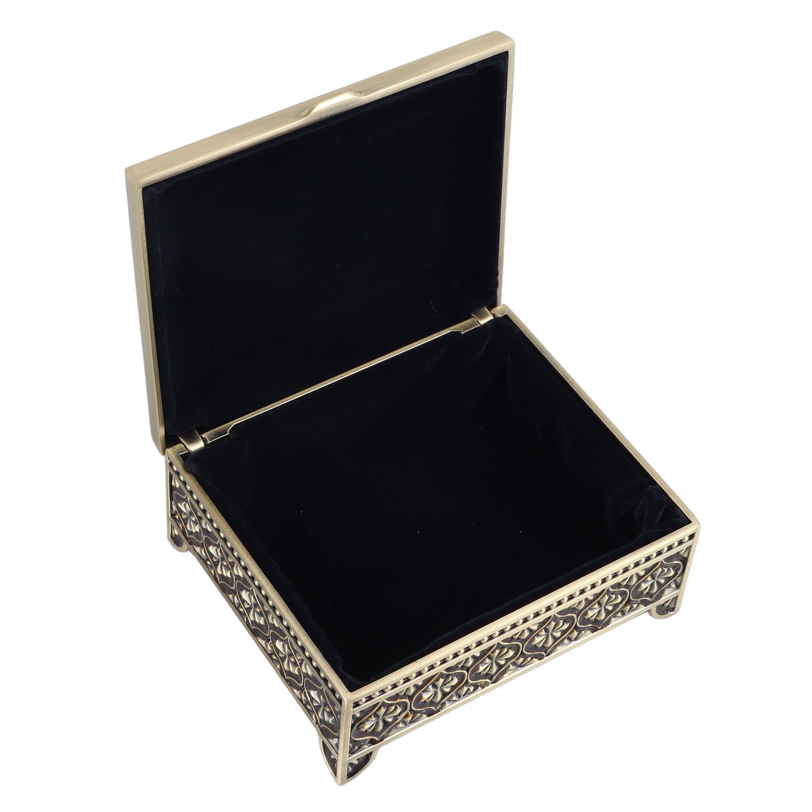 

Винтажная шкатулка для украшений с цветочным рельефом, шкатулка для хранения украшений, декоративная шкатулка, шкатулка для мелочей, шкатулка-сундук для сокровищ M