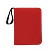 Card Storage Organizer with 9 Grid Transparent Pockets Honeycomb Texture Solid Pattern Zippered Closure and Wrist Strap for Document Protection