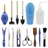 Succulent Gardening Tool Set: Spray Bottle, Seedling Dibber, Watering Can, Soil Shovel, Potting Pruner, Tube Shovel.