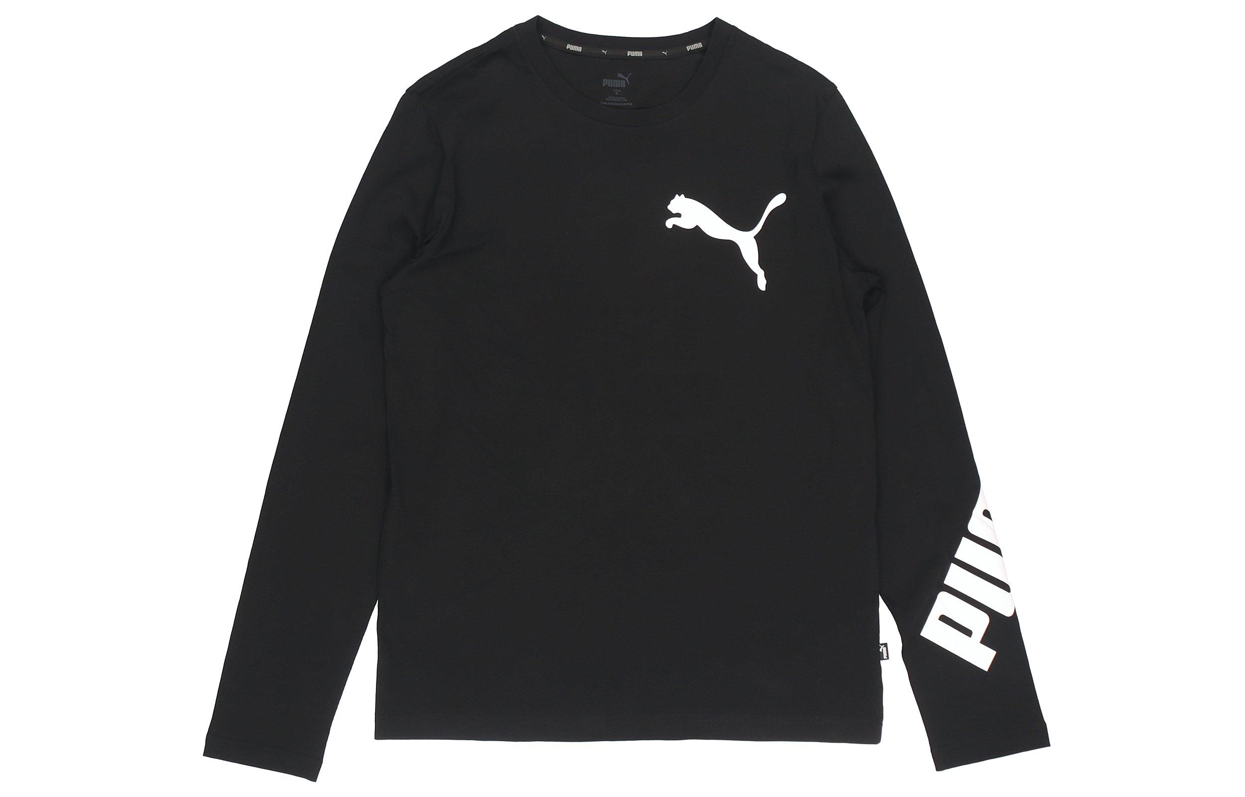 PUMA Толстовки Мужские Черные С Круглым Вырезом Тонкие Обычные 845979-01 M