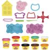 PLAY-DOH - Styles of Peppa Pig with 9 Pots of Non-toxic Modeling Clay - 11 Accessories - Toy for Children - from 3 Years Old - The Heroes