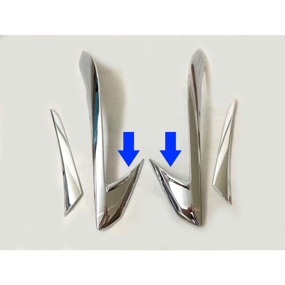 Body Rear Tail Light Lamp Detector Frame Stick ABS Chrome Trim Eyebrow For Mazda CX-5 CX5 2nd Gen 2017 2018