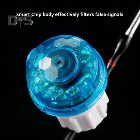 Lot de 2 lampes d'alarme de pêche, haute sensibilité, capteur de touche de canne à pêche de nuit, indicateur de touche électronique, lampe LED, accessoires de pêche