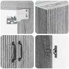 Wall Mounted Cabinet Grey Sonoma 59 x 31 x 60 cm Particleboard