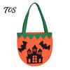 Halloween Candy Bags for Kids Felt Bag, Pumpkin Ghost Skull Cat Owl Tote Decorative Holiday Sacks Kids, Non Woven Trick or Treat Handbag, Party Favor