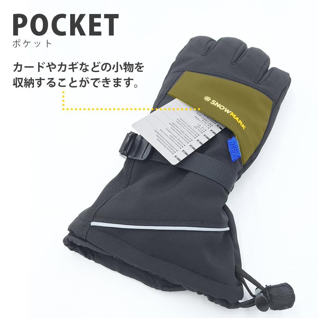 Waterproof Hard Shield Gloves with Inner Boa and Pockets for Outdoor and Motorcycles Skiing, Snowboarding, Sports, Mountaineering, Trekking, Cycling,