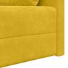 Floor Sofa Bed Yellow 213 X 70 X 77 Cm Velvet