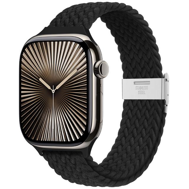 Strap For Apple Watch Band 46mm 45mm 44mm 49mm 40mm 41mm 42mm Braided Loop Correa Bracelet iWatch Series 10 8 9 7 5 Se 6 4 Ultra