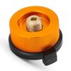 Camping Stove Adapter Gas Converter Replacement Gas Tank Conversion Head with Self Closing Function