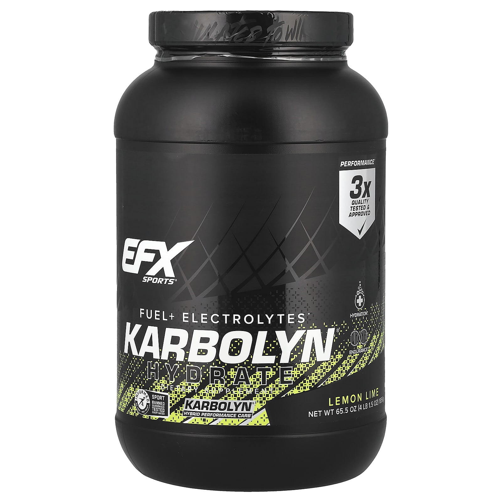 

EFX Sports, Karbolyn Hydrate, Lemon Lime, 4 lb 15 oz (1,856 g)