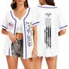 Unisex Baseball-Trikot mit Knopfleiste, bedrucktem Text und Grafikdesign, leichte Freizeit-Sportbekleidung für Erwachsene