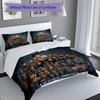 Messi Lionel Messi Football Legend Personalized Name Bedding Set,Airy Bed Linen for Sports Room Decor,Perfect Teenager Gift,Double Sided Duvet Cover w