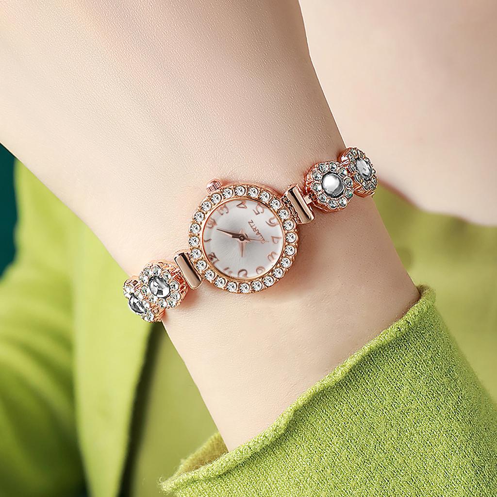 Watches Bracelet Rhinestone Women Crystal Chain Quartz Watch Wristwatch