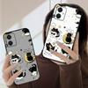 Cartoon Moon Cat For Motorola Moto G 04 G05 G14 15 24 34 35 54 55 75 84 85 Edge 40 50 Fusion 60 Fusion silicone soft phone case