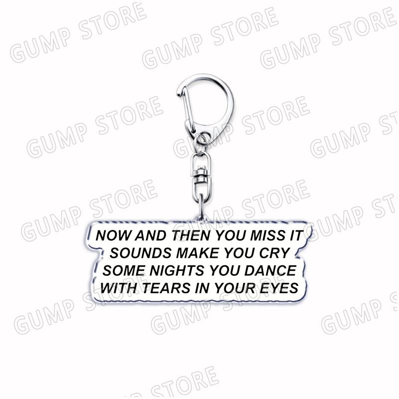 

Popular Rapper Singer Frank Ocean Blonde Keychains for Accessories Pink + White Be Yourself Ivy Keyring Fans Friends Gifts
