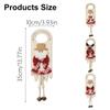Christmas Cartoon Santa Snowman Hanging Sign Door Handle Pendant Door Knob Ornament Festival Holiday Party Decoration
