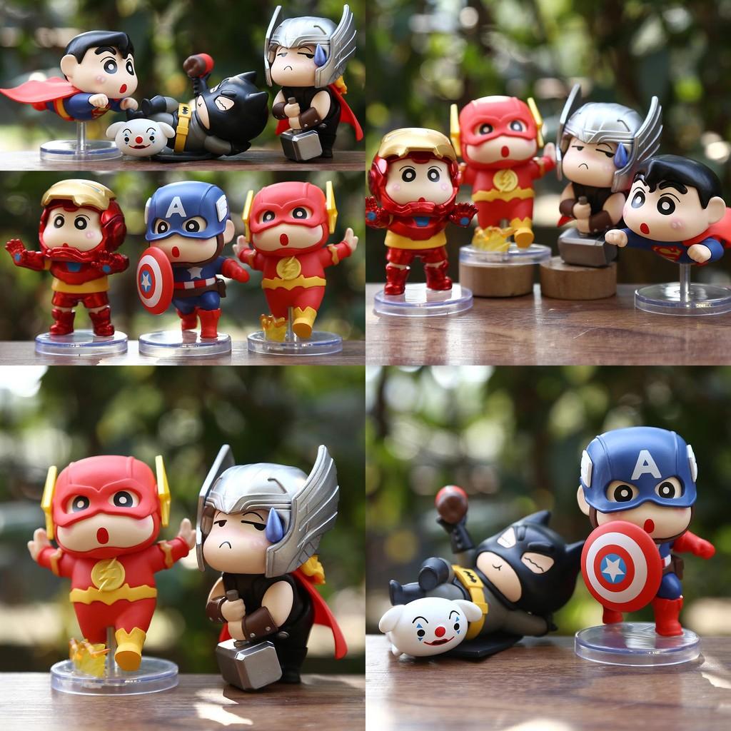 Hero Shin Little Pvc Mini Statue With Surprise Bag For Kids Gift
