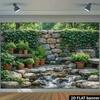 2D Natural Yard Garden Portrait Photo Backdrop