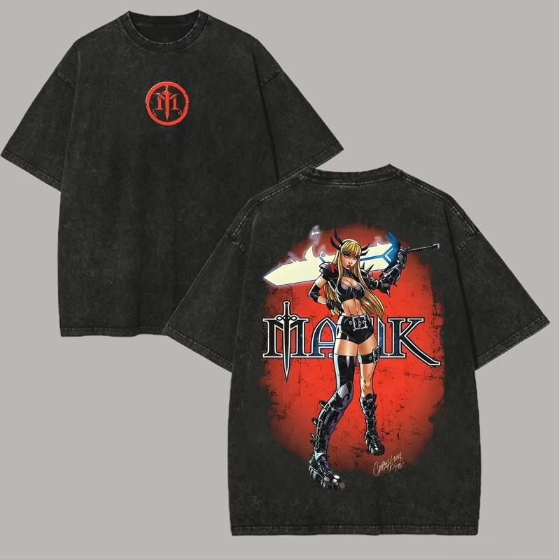 Vintage Spider-Man Graphic Cotton Print Washed Black Oversized T-shirts for Men Women 2026 Movie Streetwear Hip Hop Cotton Tops