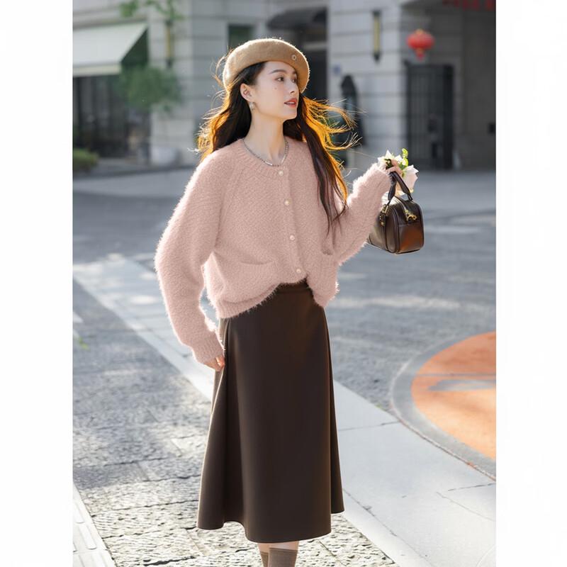 MOKANA Chic Soft Knit Long-Sleeve Cardigan