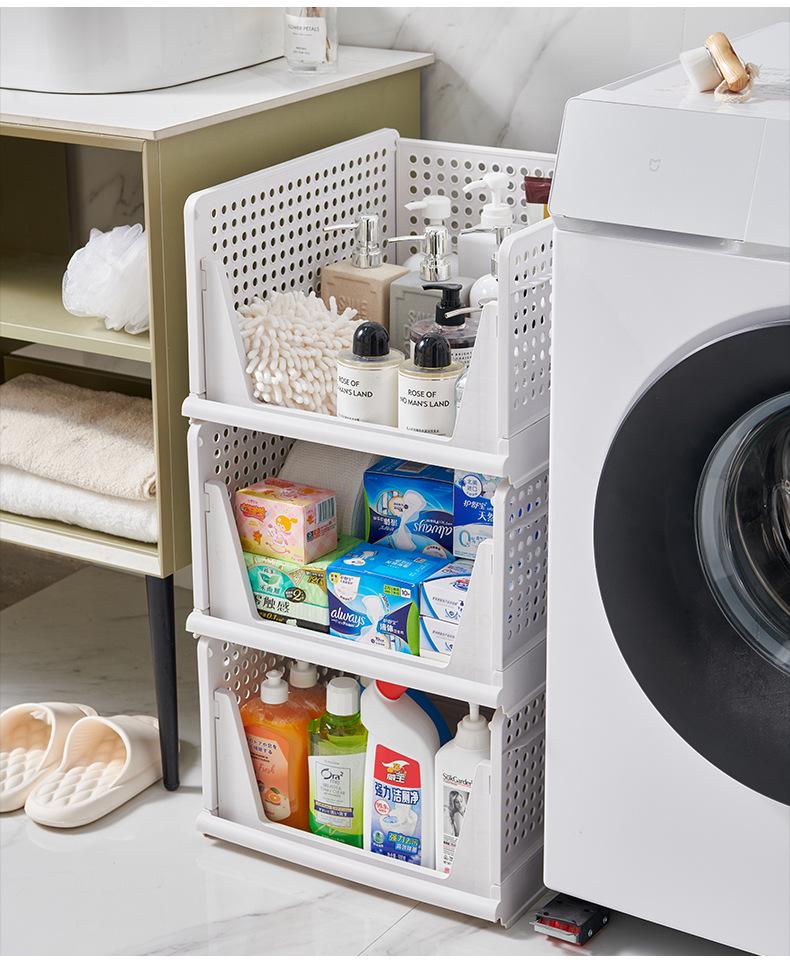 Multi-Model Plastic Clothing Folder: Drawer-Type Layered Storage Organizer with Built-in Shelf for Wardrobes