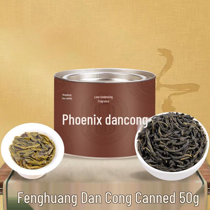 Love Condensing Fragrance Phoenix Dancong: Authentic High Mountain Chaozhou Duck Shit Aroma Oolong Tea, Rich and Durable, 50g Can.