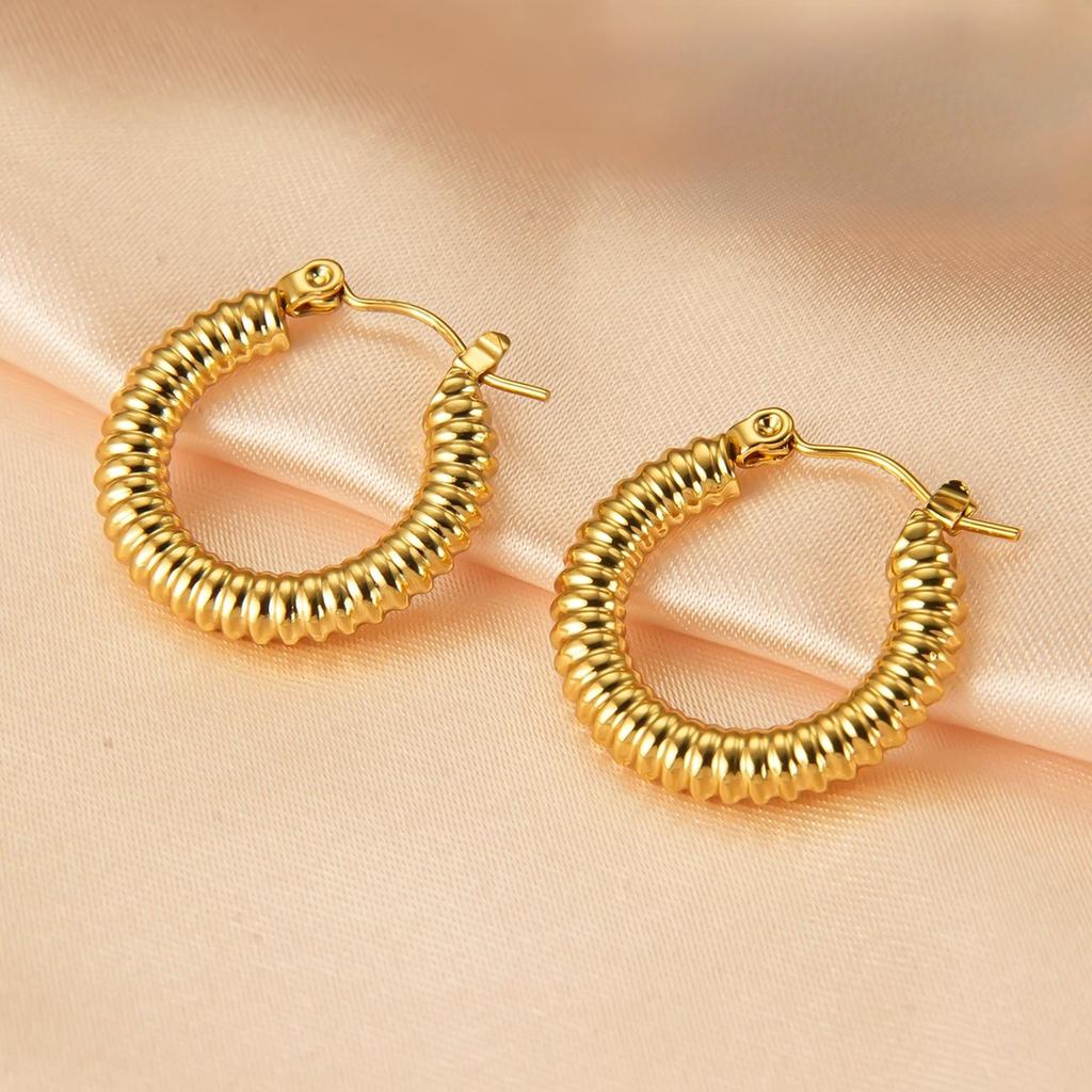 1 Pair, High-end Ear Buckle, Plain Ring, Explosive Temperament, New Ear Buckle Design, Niche Ear Buckle