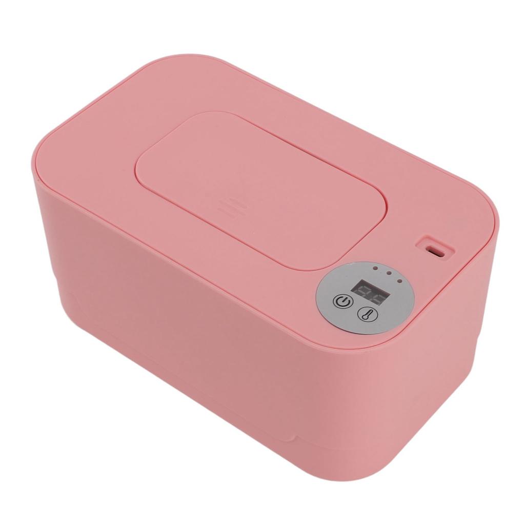 Wipes Warmer with Night Light Temperature   Refillable Multifunctional Portable USB Baby Wipes Holder Dispenser