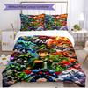 3pcs Duvet Cover Set (1*Duvet Cover + 2*Pillowcase, Without Core), Ben 10 Cartoon Print Soft All‑Season Bedding Set, Home Bedroom Decor Gift