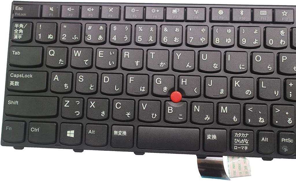 (Replacement) Compatible with Lenovo ThinkPad L570, L560, and T550 Japanese Keyboard (Black) FRU No. 01AX682