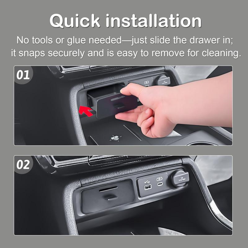 Center Console Drawer Storage Box Tray For  2024 2025 Honda Pilot/2026 Passport Gear Shift Middle Console Storage Organizer